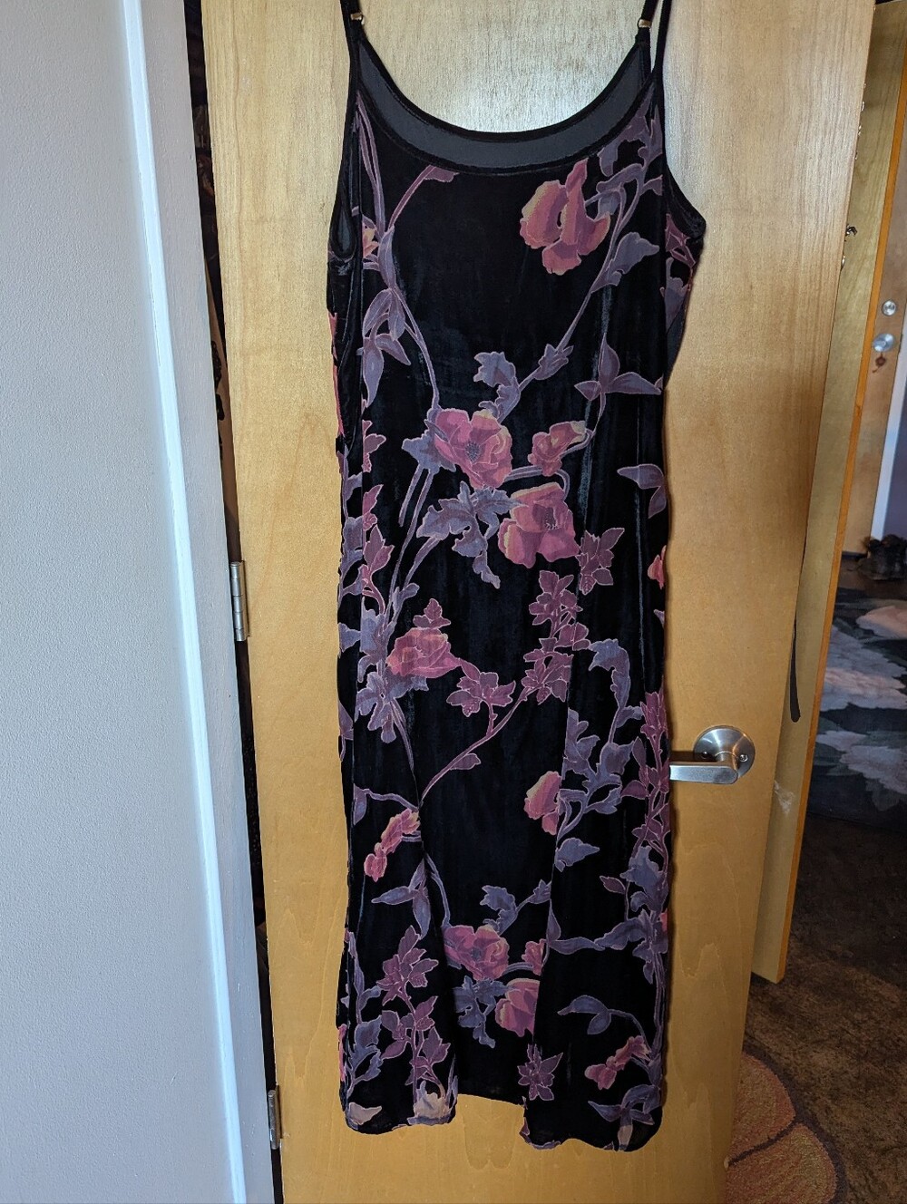Water Lily Velvet Dress